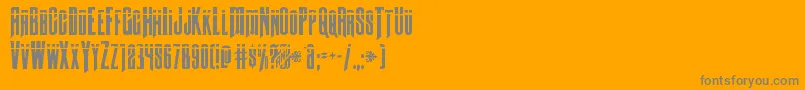 Butchsundancebullet Font – Gray Fonts on Orange Background