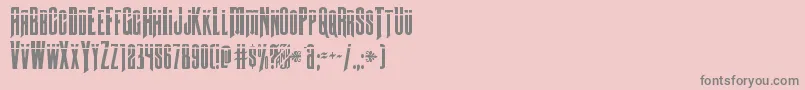 Butchsundancebullet Font – Gray Fonts on Pink Background