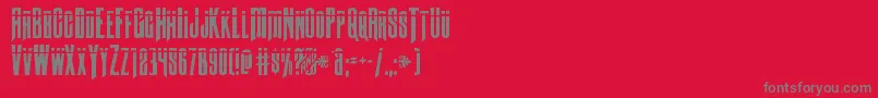 Butchsundancebullet Font – Gray Fonts on Red Background