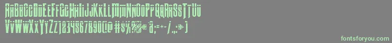 Butchsundancebullet Font – Green Fonts on Gray Background