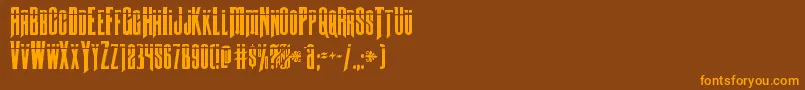 Butchsundancebullet Font – Orange Fonts on Brown Background