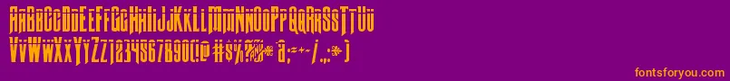 Butchsundancebullet Font – Orange Fonts on Purple Background