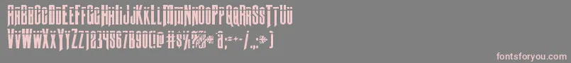Butchsundancebullet Font – Pink Fonts on Gray Background
