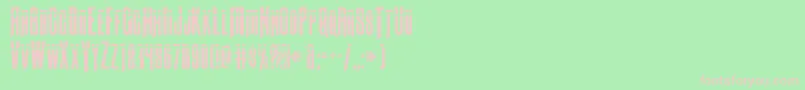 Butchsundancebullet Font – Pink Fonts on Green Background