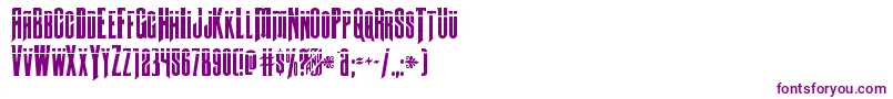 Butchsundancebullet-Schriftart – Violette Schriften auf weißem Hintergrund