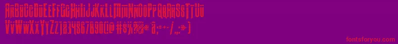 Butchsundancebullet Font – Red Fonts on Purple Background