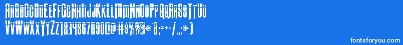 Butchsundancebullet Font – White Fonts on Blue Background