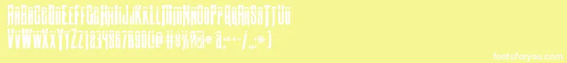 Butchsundancebullet Font – White Fonts on Yellow Background