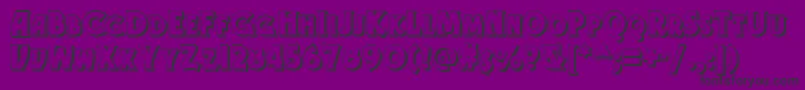 Gramophone Shaded Nf Font – Black Fonts on Purple Background