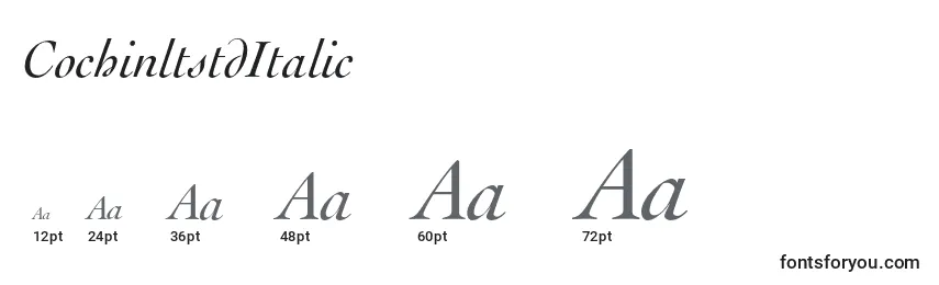 CochinltstdItalic Font Sizes