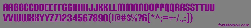 Шрифт CarbonBl – фиолетовые шрифты на сером фоне