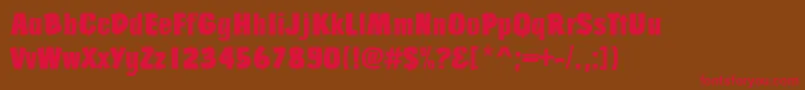 Churchwardbrudreg Font – Red Fonts on Brown Background