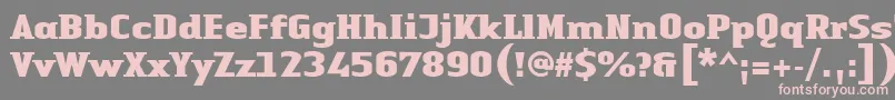 Weitere Informationen zur LinotypeAuthenticSmallSerifBlack-Schriftart LinotypeAuthenticSmallSerifBlack-Schriftart – Rosa Schriften auf grauem Hintergrund