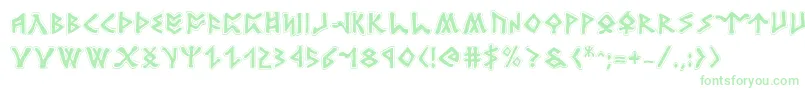 RosicrucianAcademy Font – Green Fonts on White Background