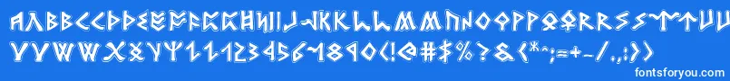 RosicrucianAcademy Font – White Fonts on Blue Background