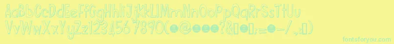 Más sobre la fuente Funcartoonshadowdemo fuente Funcartoonshadowdemo – Fuentes Verdes Sobre Fondo Amarillo