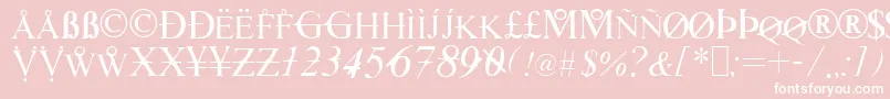 Hackers Font – White Fonts on Pink Background