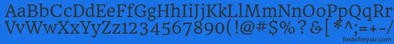 HeadlandoneRegular Font – Black Fonts on Blue Background