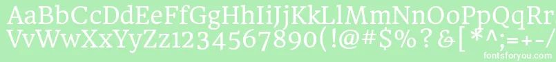 HeadlandoneRegular Font – White Fonts on Green Background