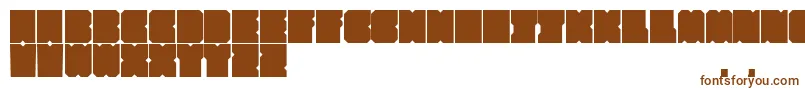 フォントSubsquare – 茶色のフォント