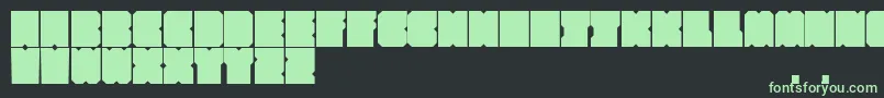 Шрифт Subsquare – зелёные шрифты на чёрном фоне