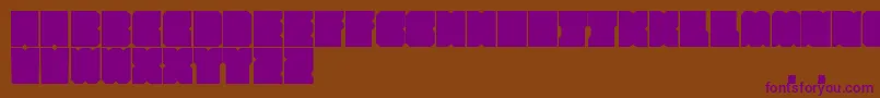 Subsquare-fontti – violetit fontit ruskealla taustalla
