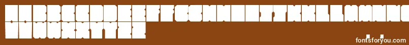 Шрифт Subsquare – белые шрифты на коричневом фоне