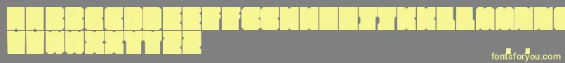 Subsquare Font – Yellow Fonts on Gray Background