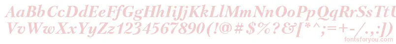 Ptr4 Font – Pink Fonts on White Background