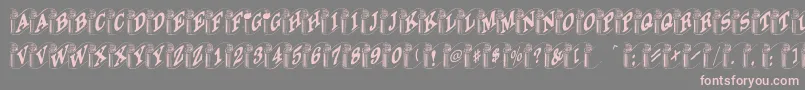 More about Heraldic Font Heraldic Font – Pink Fonts on Gray Background