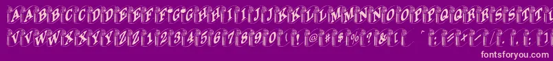 More about Heraldic Font Heraldic Font – Pink Fonts on Purple Background