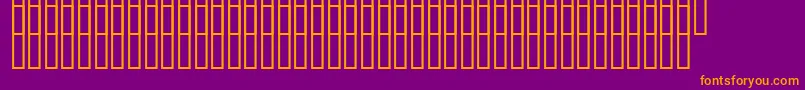 Uzrastenie Font – Orange Fonts on Purple Background