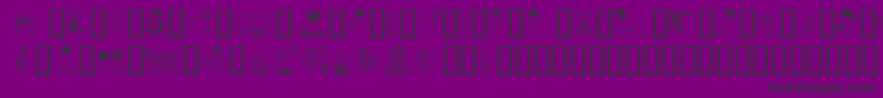 Chyld Font – Black Fonts on Purple Background