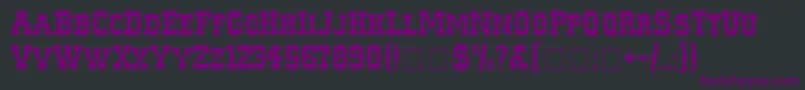 fuente WesterlandcNormal – Fuentes Moradas Sobre Fondo Negro