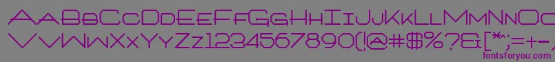 ArtlookinBold-fontti – violetit fontit harmaalla taustalla