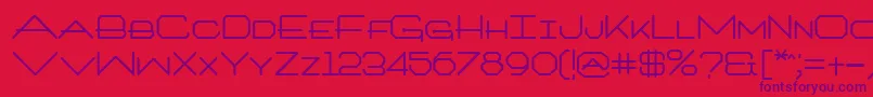 ArtlookinBold-Schriftart – Violette Schriften auf rotem Hintergrund