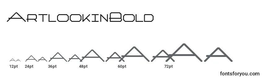 Размеры шрифта ArtlookinBold