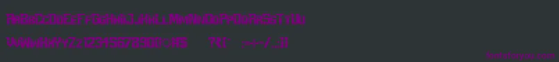 Шрифт PerfectDarkZero – фиолетовые шрифты на чёрном фоне