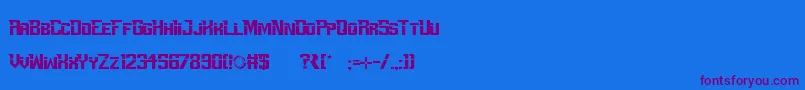 Lisätietoja PerfectDarkZero-fontista PerfectDarkZero-fontti – violetit fontit sinisellä taustalla