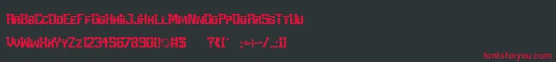Шрифт PerfectDarkZero – красные шрифты на чёрном фоне