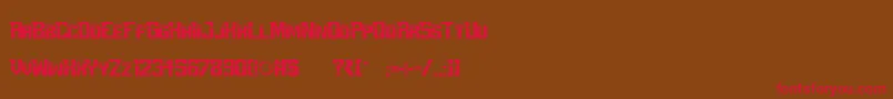 PerfectDarkZero Font – Red Fonts on Brown Background
