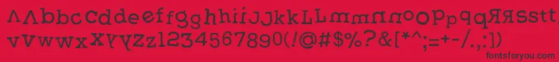 Weasterne Font – Black Fonts on Red Background