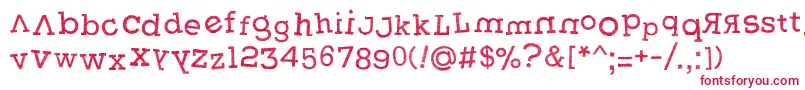 Weasterne Font – Red Fonts on White Background