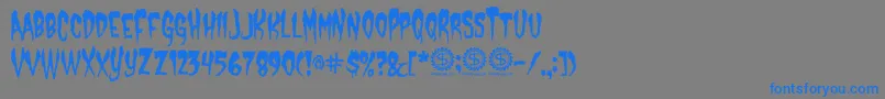 CastleDracustein Font – Blue Fonts on Gray Background