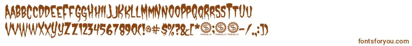 CastleDracustein Font – Brown Fonts on White Background
