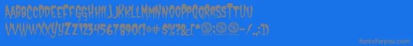 CastleDracustein Font – Gray Fonts on Blue Background