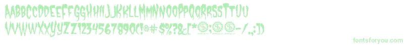 CastleDracustein Font – Green Fonts on White Background