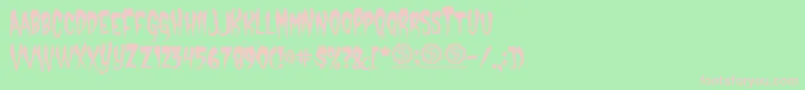 CastleDracustein Font – Pink Fonts on Green Background