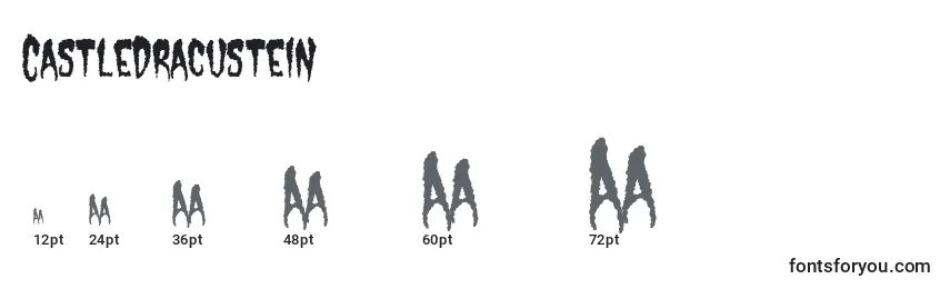 CastleDracustein Font Sizes