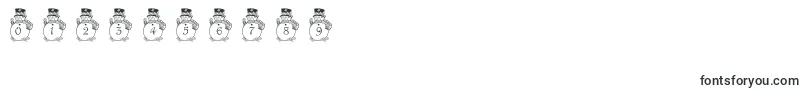 PfSnowman3 Font – Fonts for Numbers and Digits